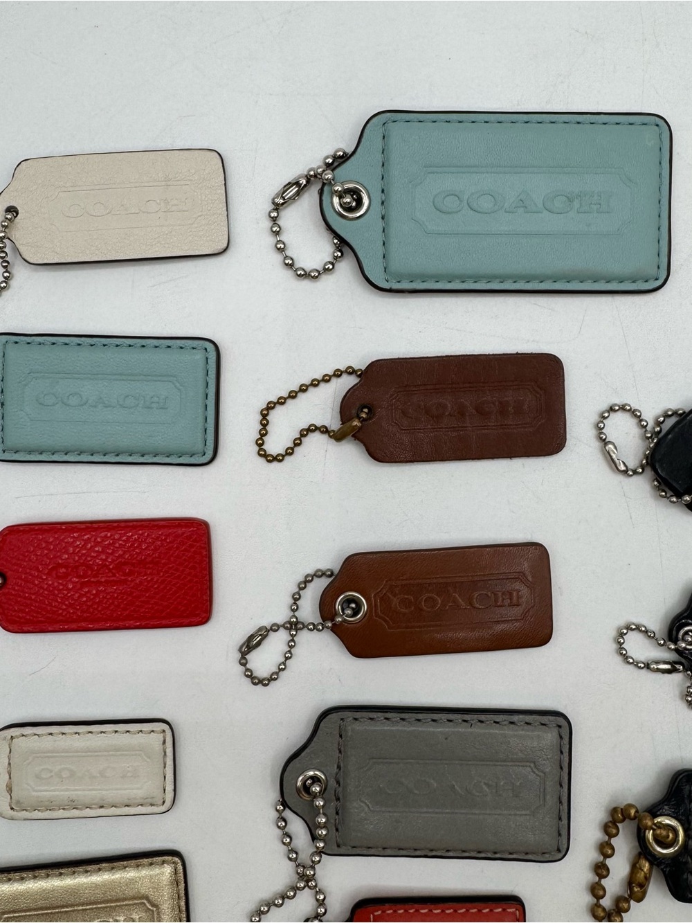Coach Hang Tag Lot of 24 Leather & Metal - Picture 3 of 10